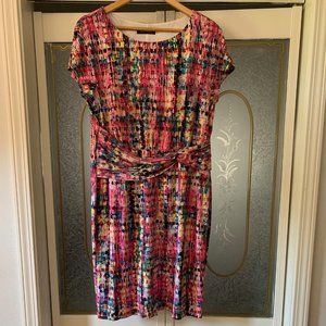 Ellen Tracy Multi-Color Dress, Size 14